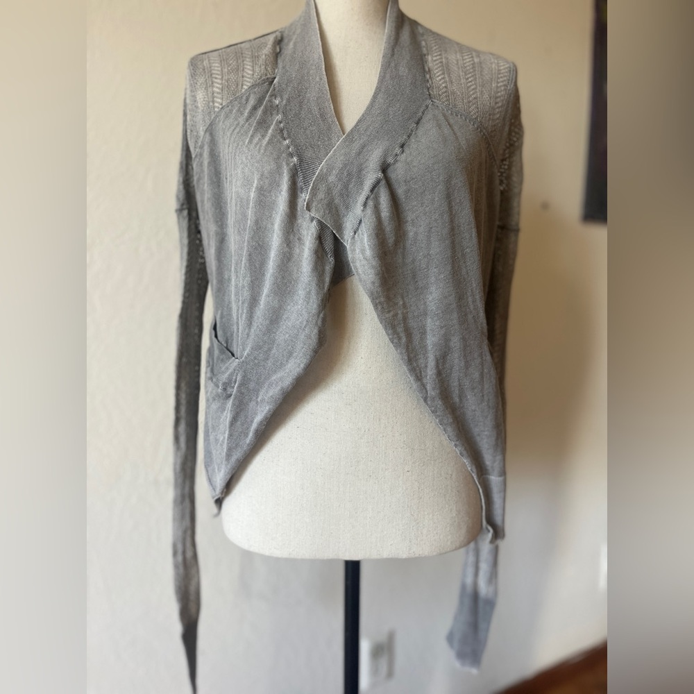 AllSaints Gray Knit Sweater XS